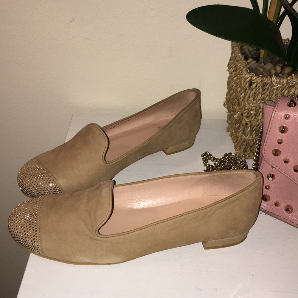 Stuart Weitzman new studded suede loafers - Picture 6 of 8